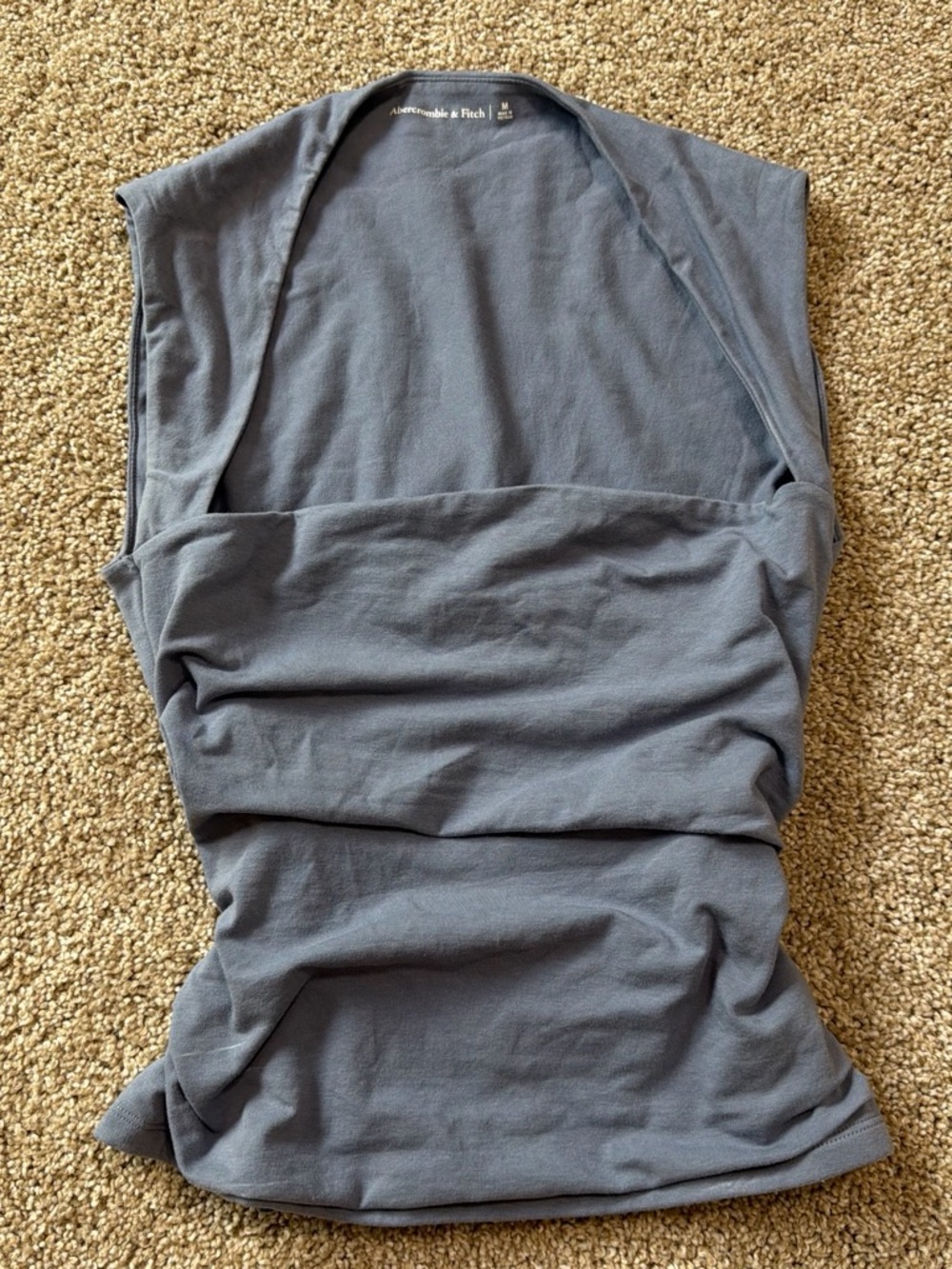 Abercrombie & Fitch Slate Gray Ribbed Tank